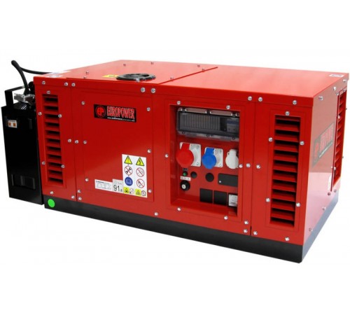 Бензиновый генератор Europower EPS 12000 TЕ трехфазный в шумозащитном кожухе