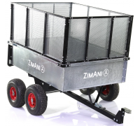 Прицеп ZimAni Stainless steel 500S 4WD 4-х колесная с бортами и механизмом опрокидывания